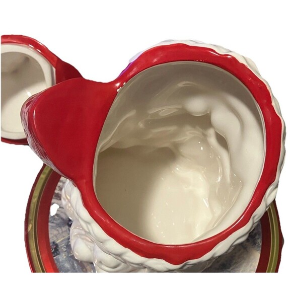 Vintage "Spode Christmas Memories" cookie jar made in England 12" Dolomite - Picture 10 of 16